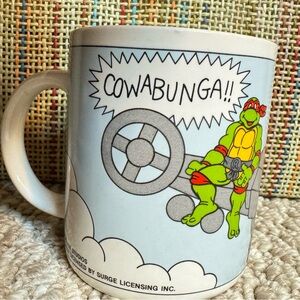 *Vintage 1990 Teenage Mutant Hero Turtles Ceramic Mug Cup
